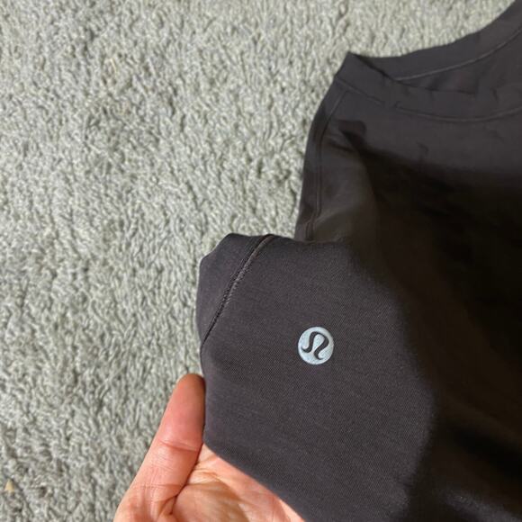Lululemon Size 10 Jersey Training Muscle Tank Long Sequoia Brown - Picture 3 of 4